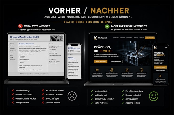 create a premium modern business website