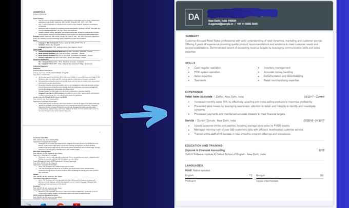 write and design an ats optimized professional resume