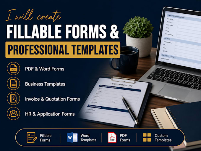 create fillable forms and professional templates