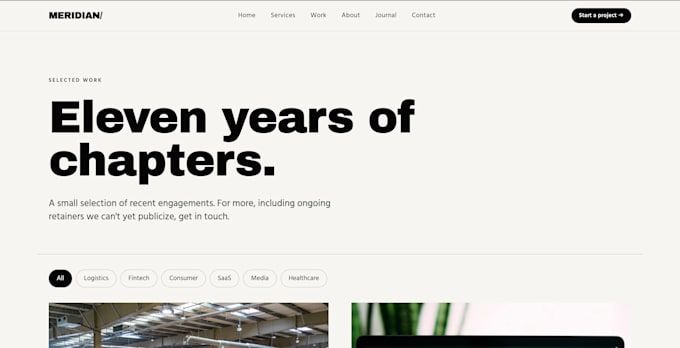 build a multi page agency or startup website