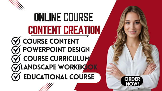 create online course creation educational landscape workbook ppt curriculum