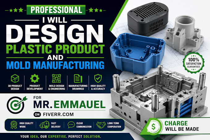 design plastic product and mold manufacturing