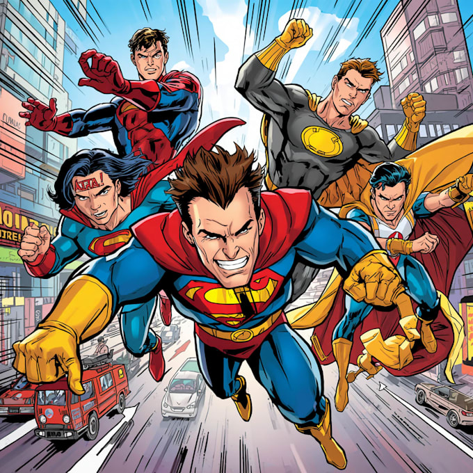 design comic book and cartoon comic book illustration