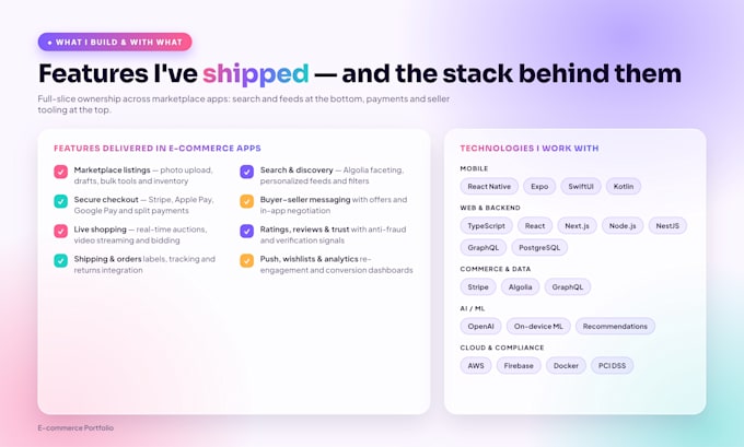 build ecommerce app with react native