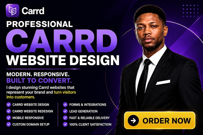 design carrd website, carrd landing page, and redesign carrd website
