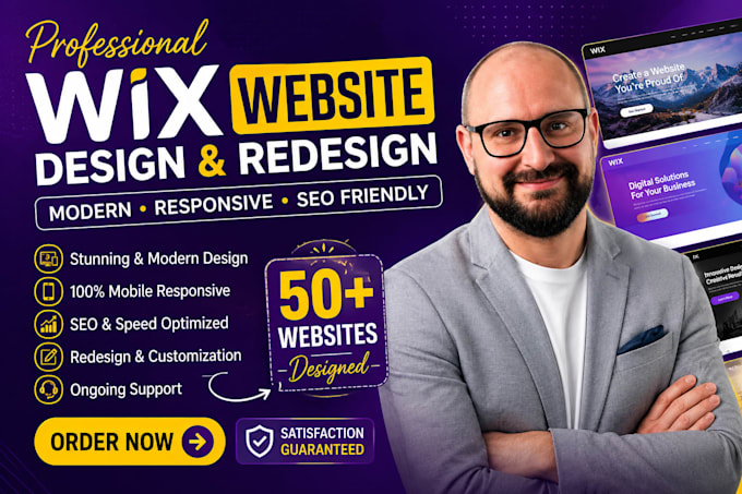 build wix website, design or redesign wix business website, wix online store