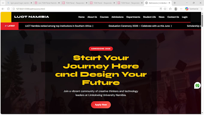 build a responsive website using HTML, CSS, javascript and PHP