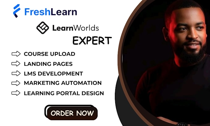 setup learnworlds, freshlearn online course website and lms platform