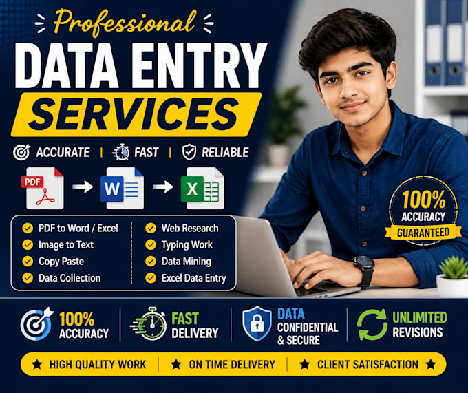 do fast and accurate data entry and copy typing work