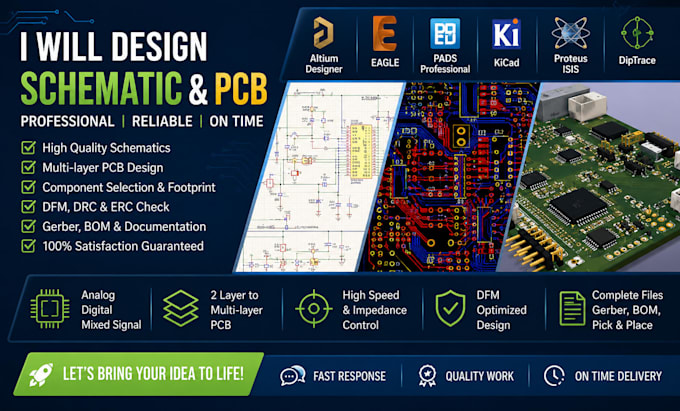 design circuit pcb board schematics and layouts in altium