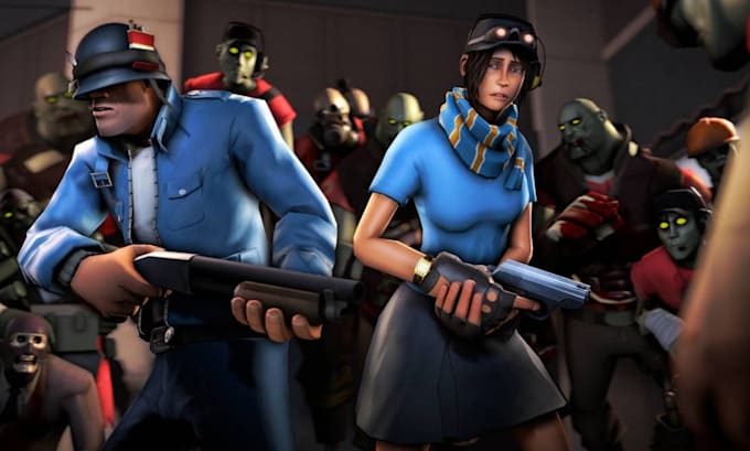 create or port sfm model left 4 dead 2 gmod playermodel cs2 3d vr character