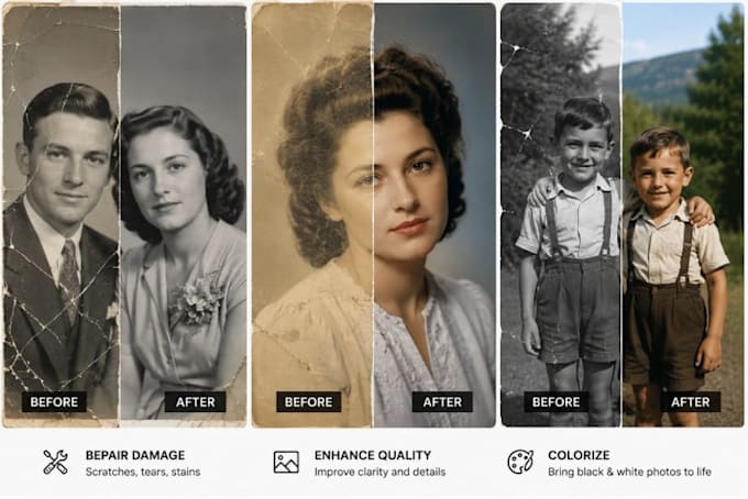 restore old damaged photos