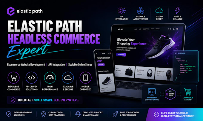 build elastic path headless commerce shopify ecommerce website developer