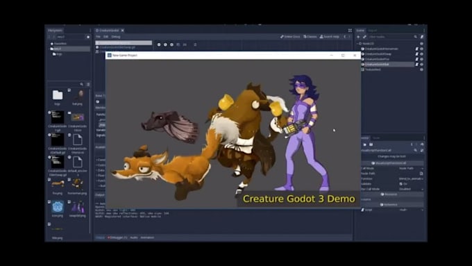 develop a professional 2d,3d game in godot