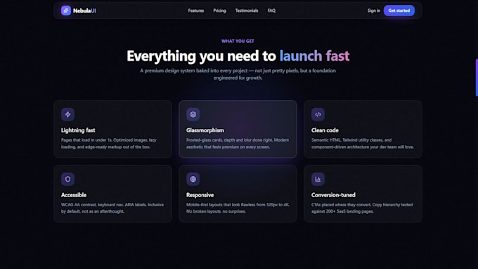 design a responsive webflow landing page