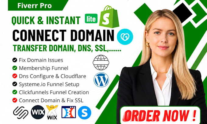 connect transfer fix your godaddy or shopify domain dns fast