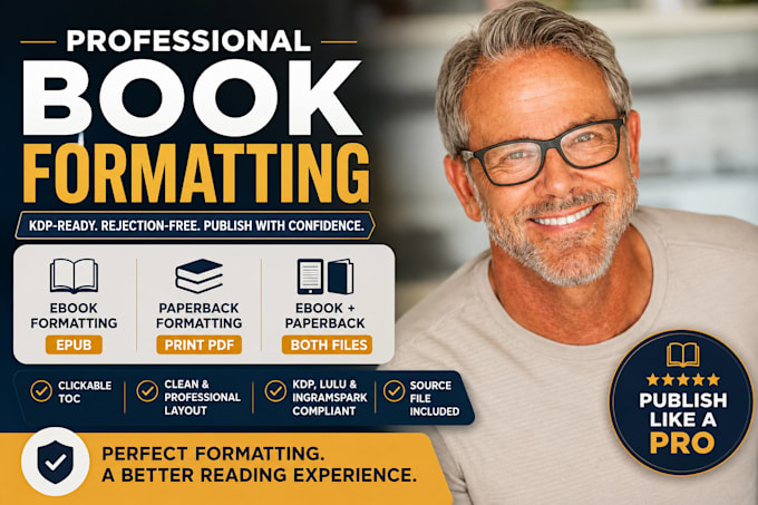 format ebook paperback and KDP book formatting for amazon KDP