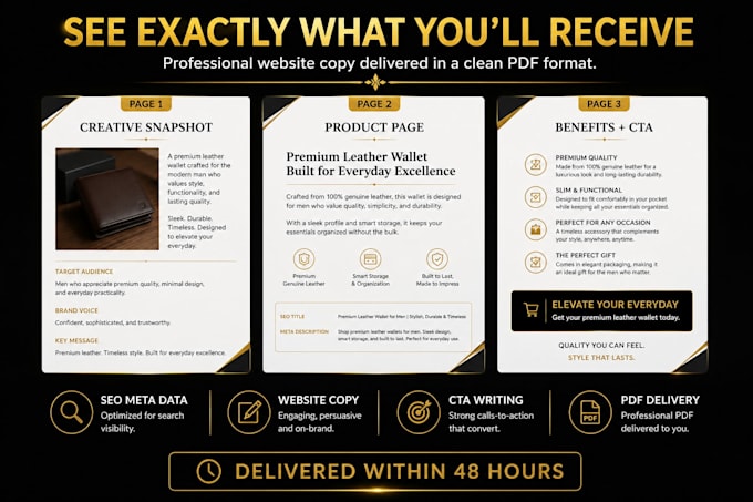 write SEO website copy that converts visitors into customers