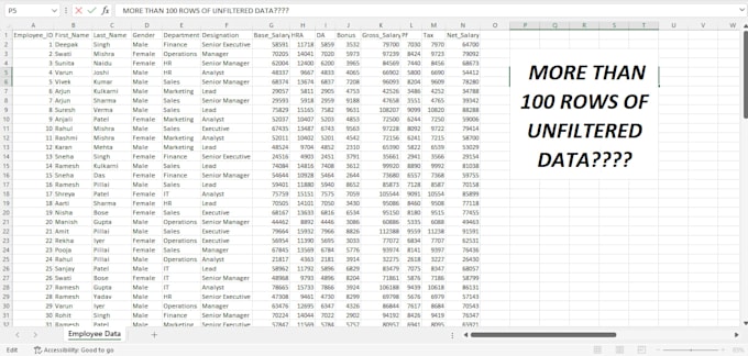 do data entry and data cleaning in microsoft excel
