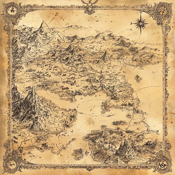 create a fantasy map for you