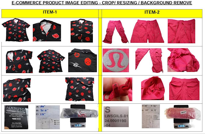 edit crop product image for e commerce stores rotate resize background change