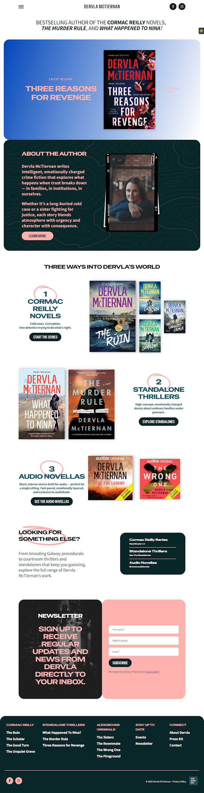 build book author website, book landing page and ebook website