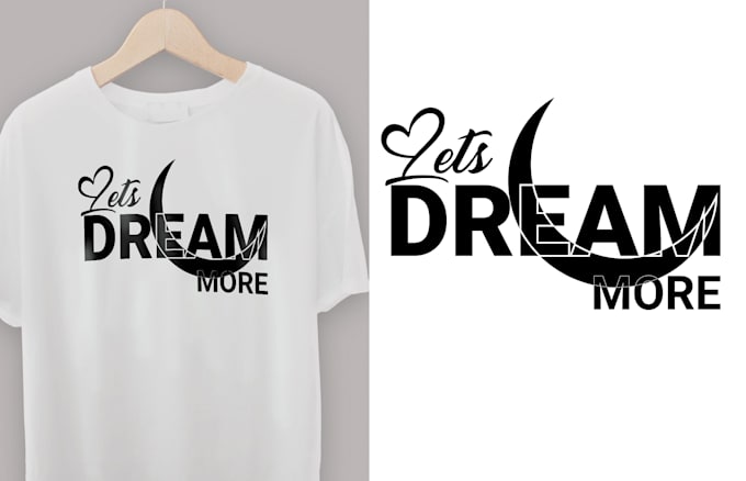 create minimalist typhography and custom t shirt design illustration