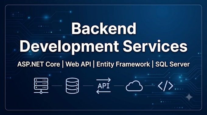 develop asp net core web API backend systems and rest apis