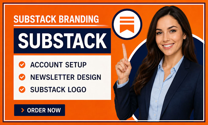 design substack logo substack branding substack image substack a page