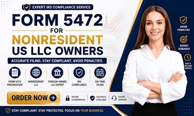 prepare form 5472 for nonresident US llc owners