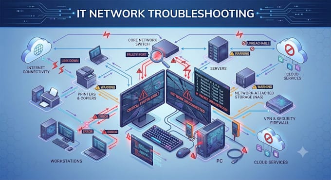 fix computer, network, and IT technical issues