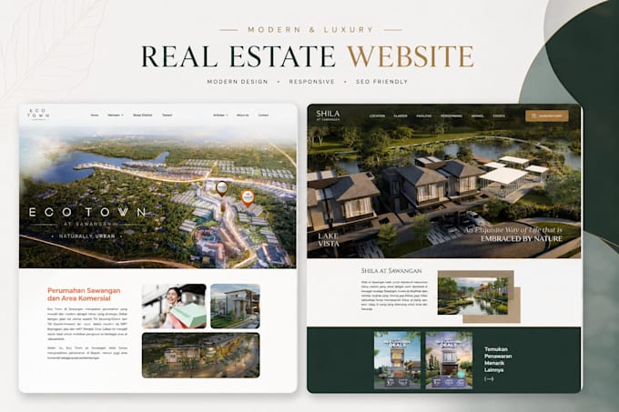 build a modern real estate website with property listings and lead generation