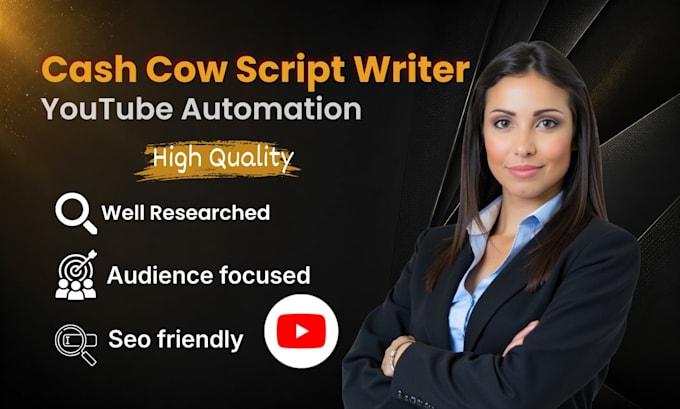 write a faceless youtube automation script for your cash cow channel
