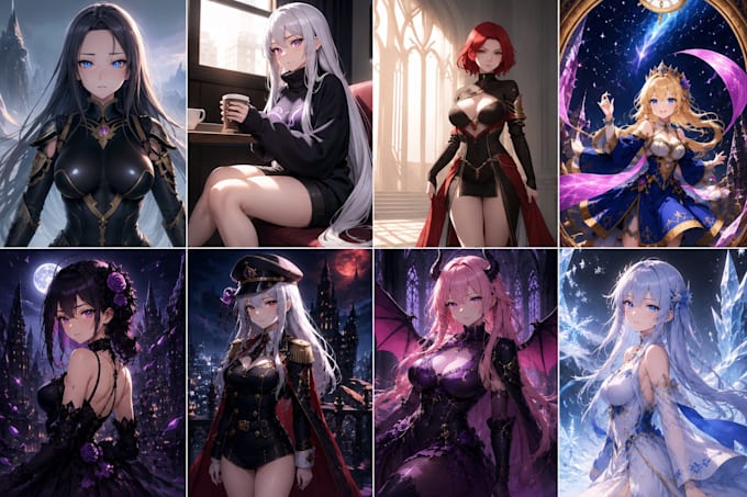 generate custom ai anime and realistic characters