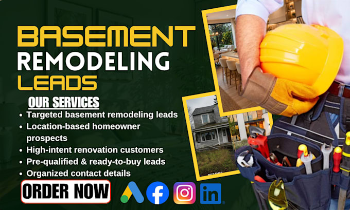 generate 600 qualified basement remodeling leads monthly using fb google ads