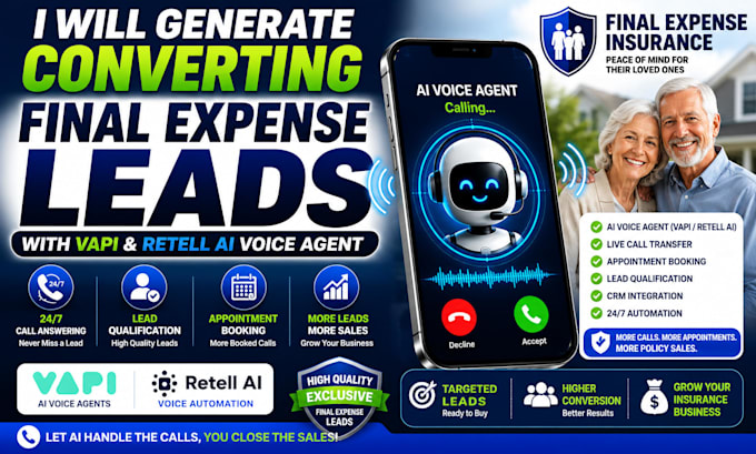 generate converting final expense insurance lead with retell and vapi al agent