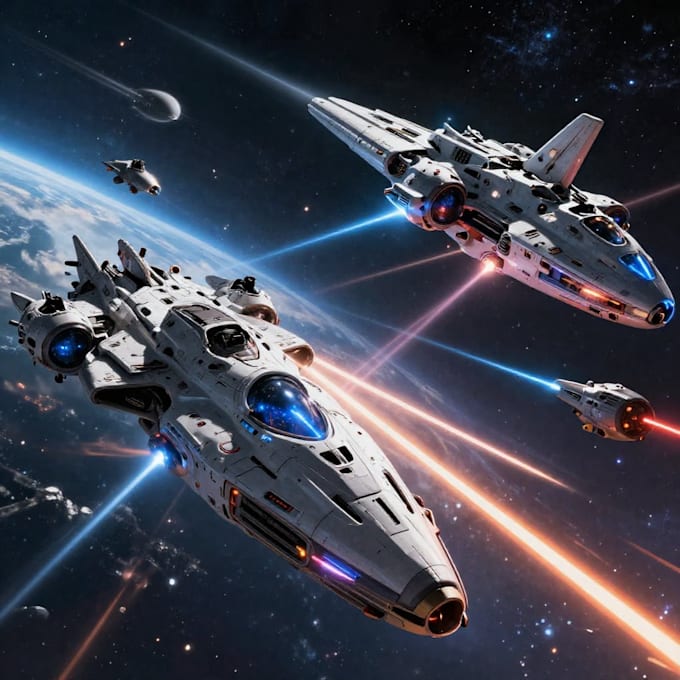 create star wars and sci fi illustration