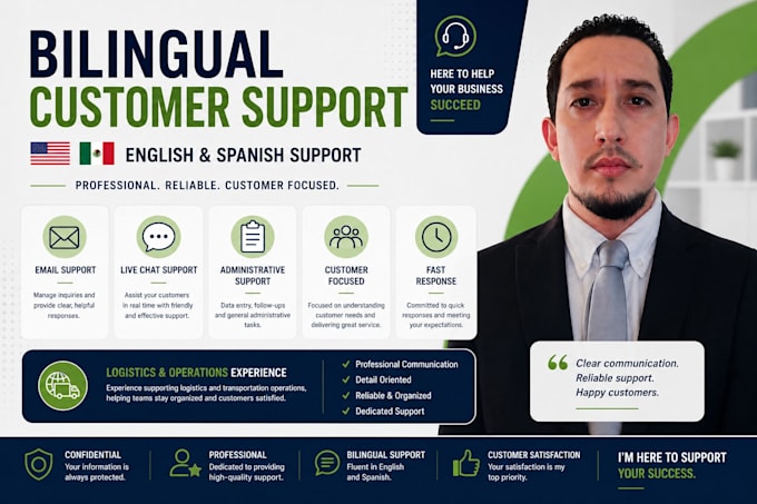 be your bilingual customer support agent via chat and email