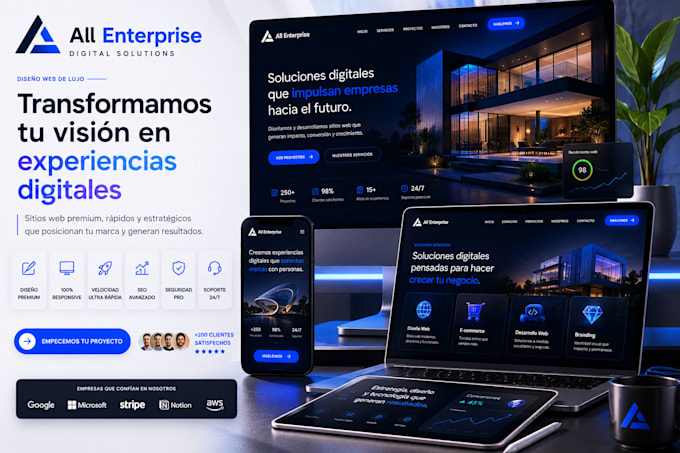 luxury website development UI UX