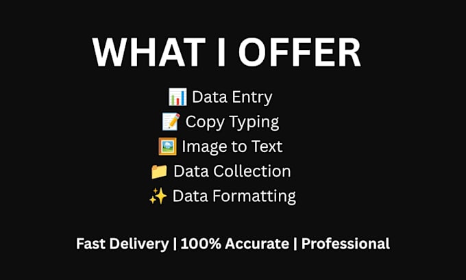 do fast and accurate data entry and copy typing