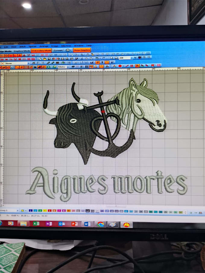 digitize logo for embroidery into dst pes emb files