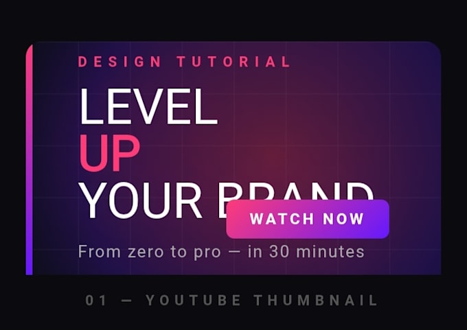 design professional youtube thumbnails, banners, and profile