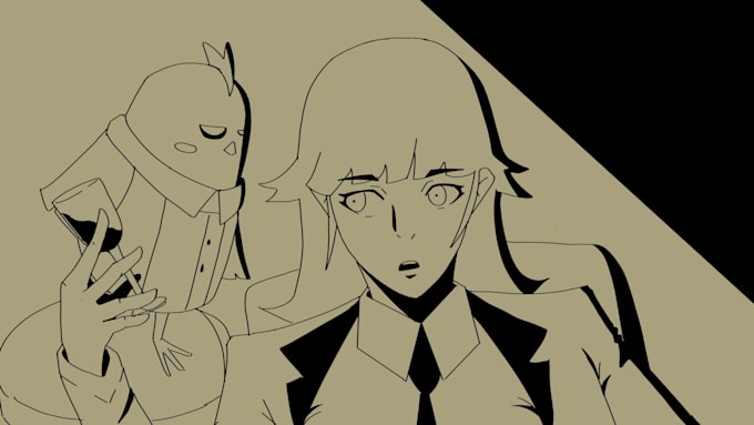 do simple bust up character illustration