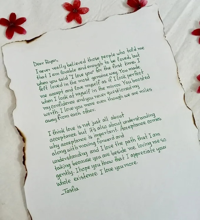 create personalized aesthetic handwritten notes and letters