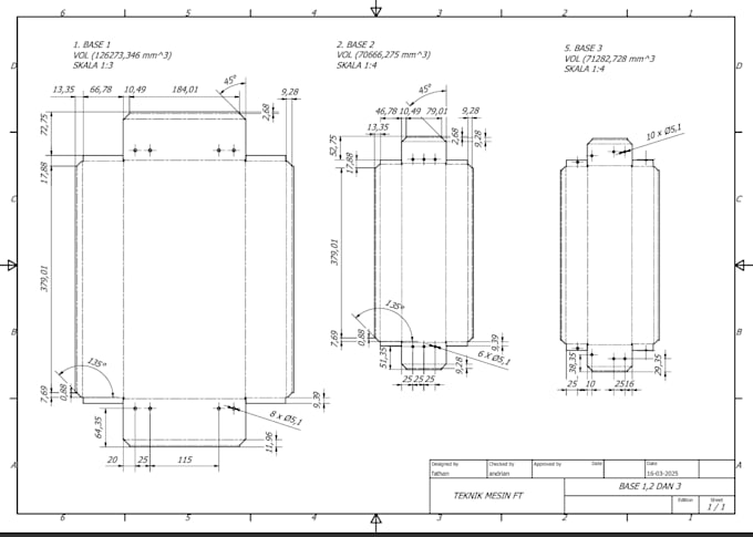 create 2d mechanical cad drawings inventor