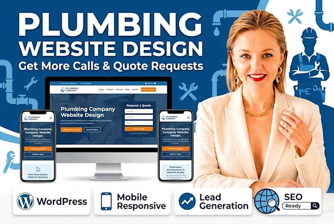 design a wordpress website for plumbing companies