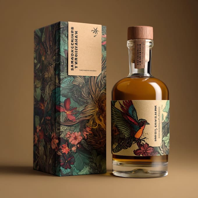 design product label and packaging design