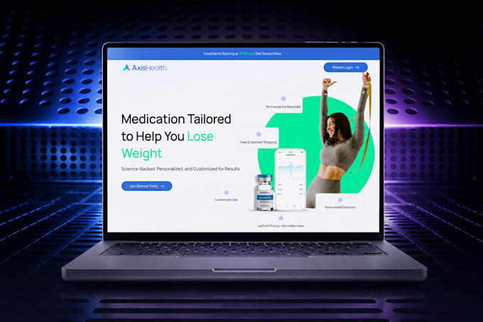 do modern figma website design or landing page UI UX in 3 days