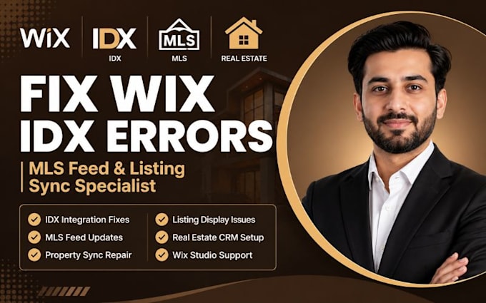 fix wix idx real estate listing sync mls property feed update errors