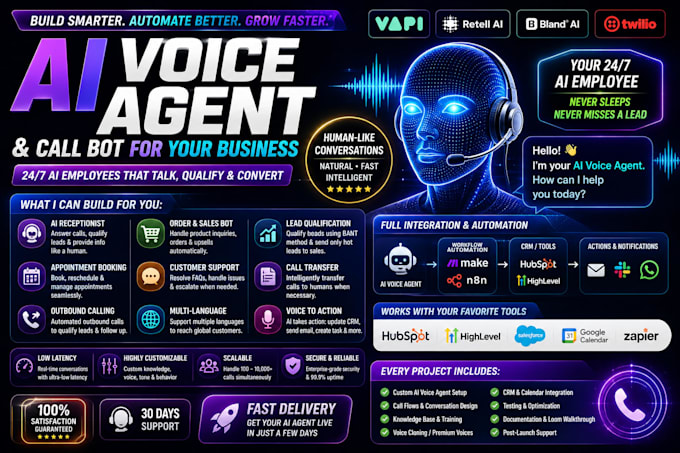 build a custom ai voice agent and call bot for your business